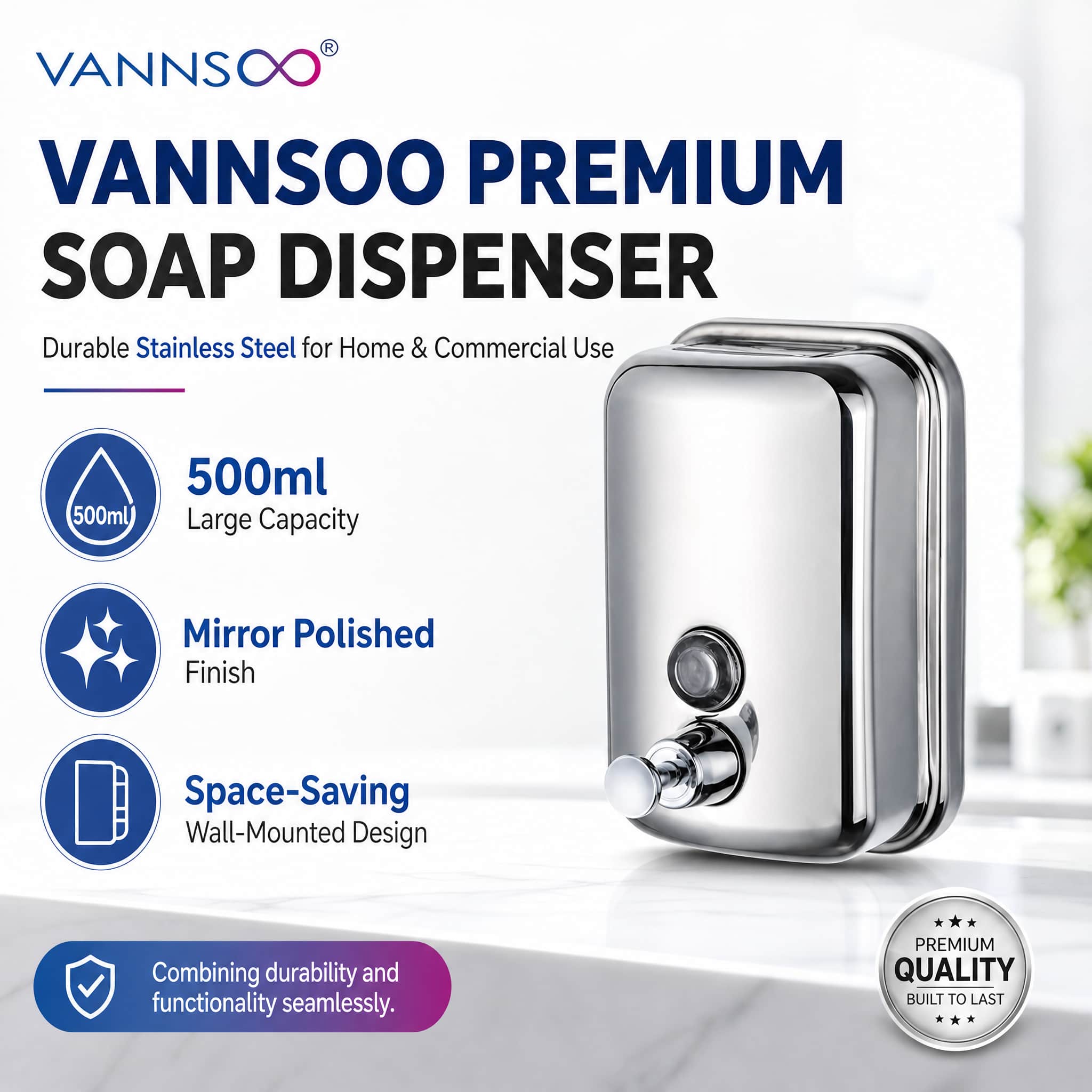 Wall Mounted Soap Dispenser