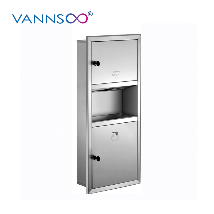 recessed towel box